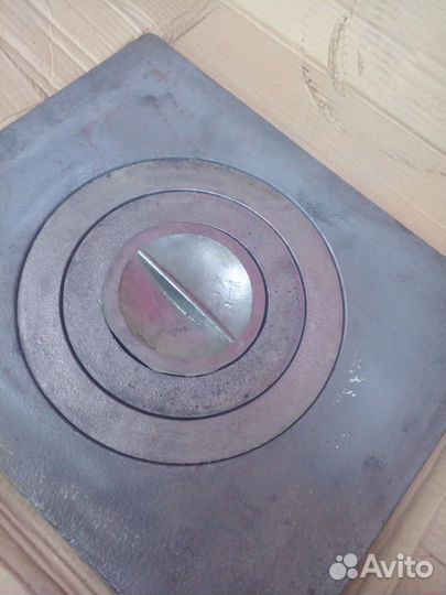 Плиты чугунные для мангала и печи(с кольцами)