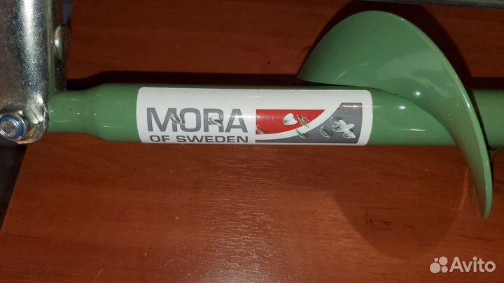Ледобур mora 110 мм, чехлом для ледоруба