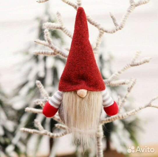 Гном новогоднее украшение на елку(игрушки на ёлку)