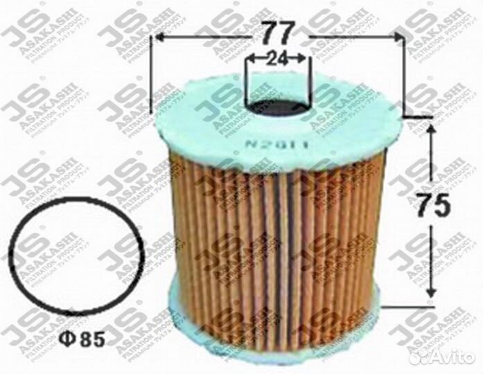 Фильтр масляный JS OE205J OE205J JS Asakashi