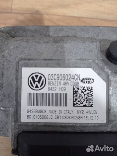 Эбу мозги блок управления двс Volkswagen Polo 5
