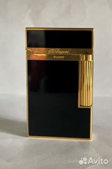 Зажигалка Dupont Ligne 2 Black & Gold