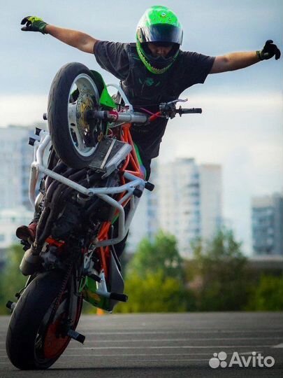 Мотошкола, мотошоу Stunt Madness стантрайдинг