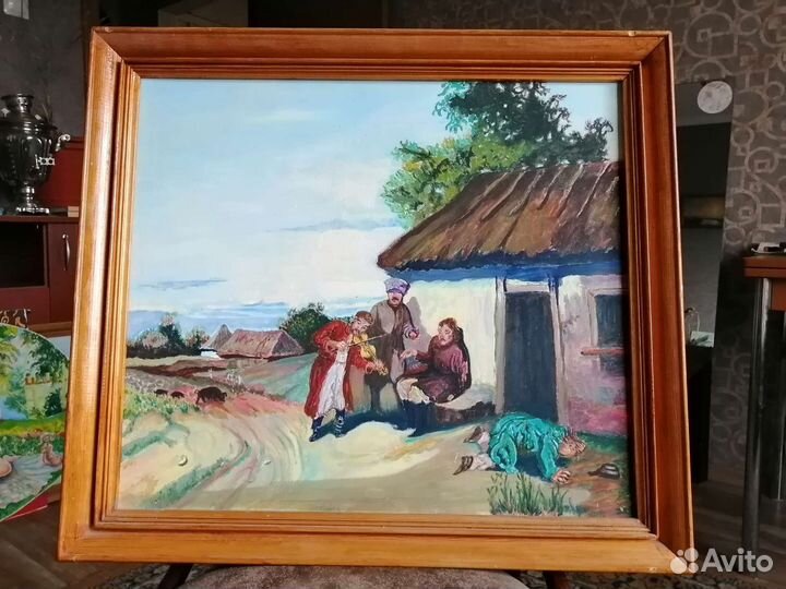 Картина маслом в раме