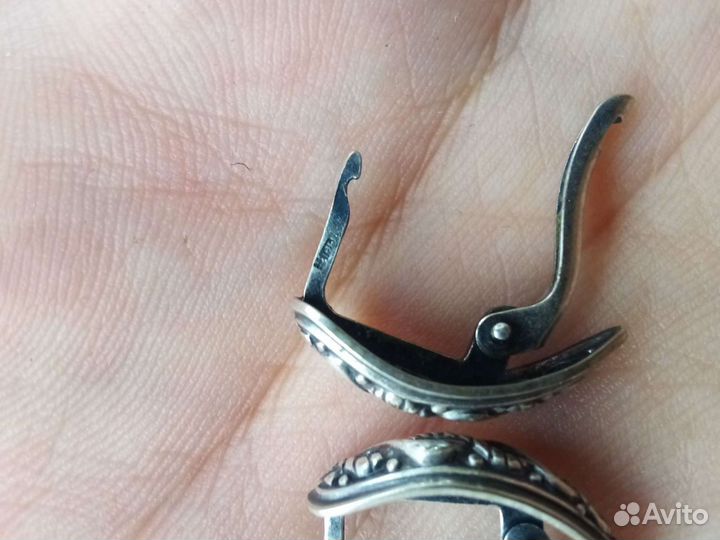Серьги серебро СССР