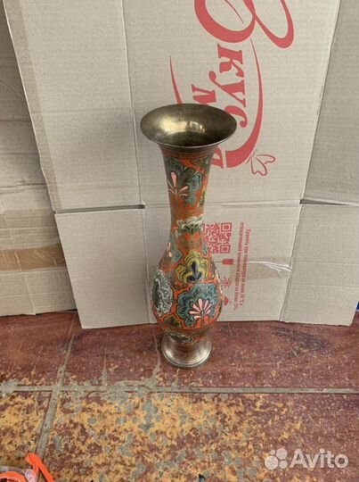 Ваза бронзовая Индия 4