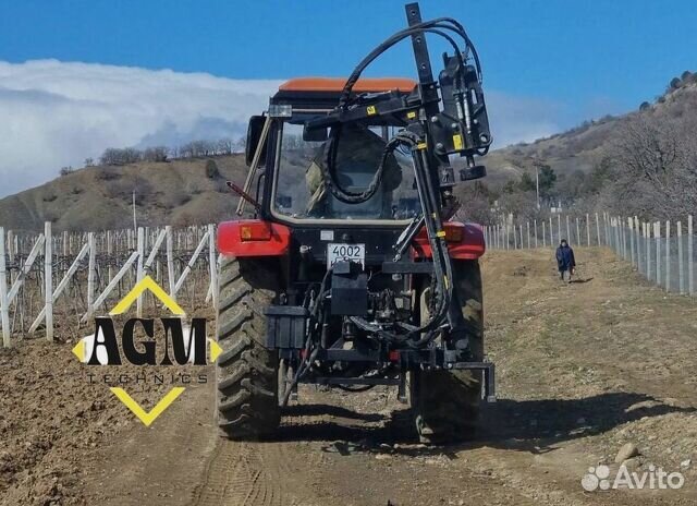 Навесной вибропогружатель столбостав на трактор