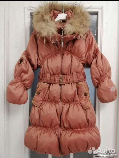 Пуховик для девочки 128 Nels