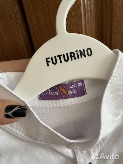 Рубашка белая 122 - 128 размер