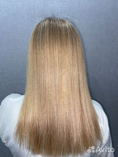 Прикорневой объем волос, Кератиновое выпрямление