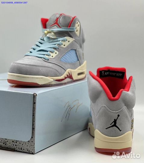 Кроссовки Nike Air Jordan 5 Retro Grey (Арт.75113)