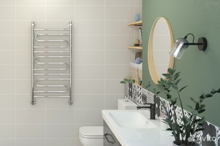 Полотенцесушитель нерж Стилье Аксиома-30 лесенк