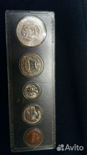 Набор Американских монет liberty 1966