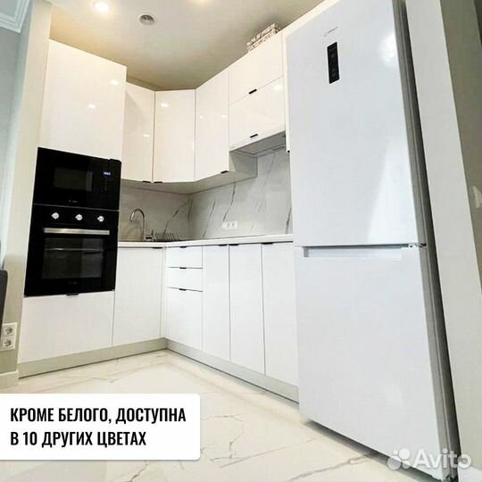 Кухня белый глянец