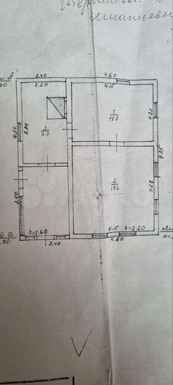 Дом 37 м² на участке 10 сот.