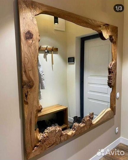 Рамка для зеркала из массива на заказ