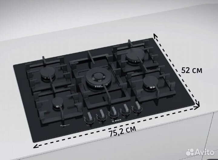 Варочная газовая панель bosch ppq7a6b20
