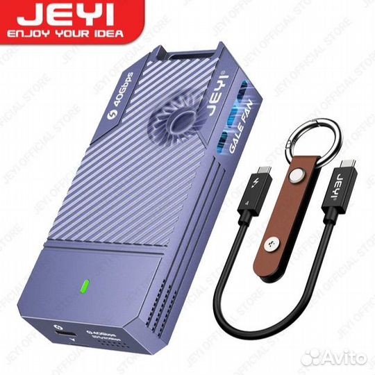 Внешний корпус/бокс для SSD M.2 NVMe Jeyi 40 Gbps