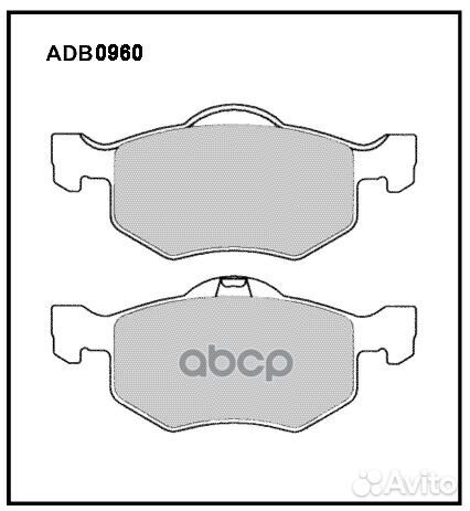 Колодки тормозные дисковые передние Allied Nipp