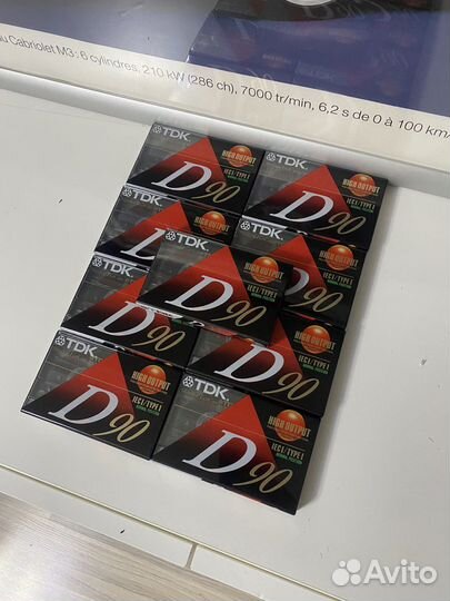 Аудиокассеты TDK D90 новые
