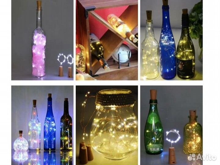 Вечный светильник-пробка на солнечной батарее