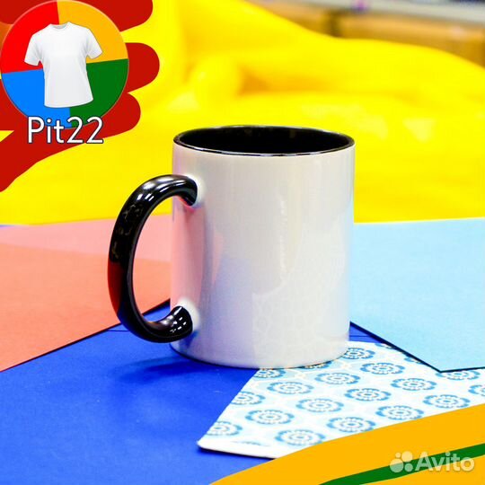Кружки для сублимации цветная заливка