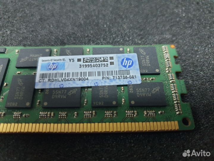 Kllisre 16Gb DDR3 PC3-12800R ECC Reg, (713755-081)