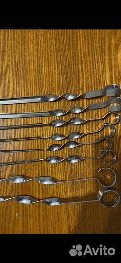 Шампура,и чайный набор фарфор.13,предмет