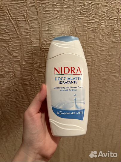 Пена-молочко для душа с молочными протеинами Nidra
