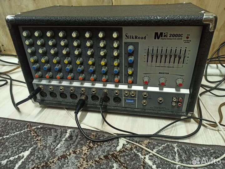 Активный микшерный пульт 200w silk road корея