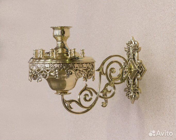 Подсвечник латунь