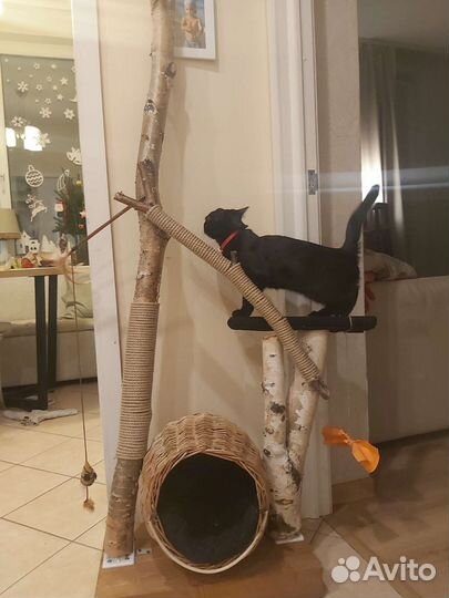 Домик-когтеточка для кошек
