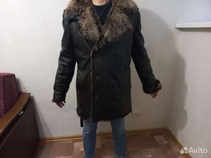 Дубленка натуральная мужская 52 54