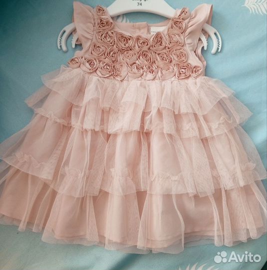 Нарядное платье на годик68-74