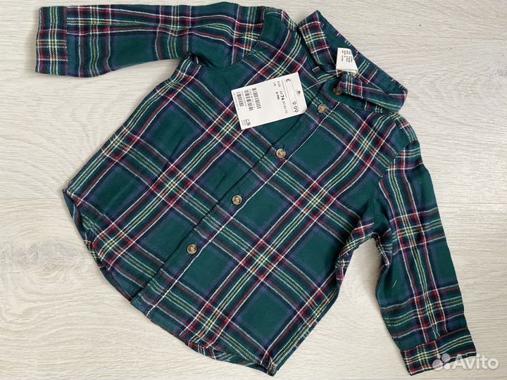 Рубашка новая для мальчика h&m 68, 80 р-р