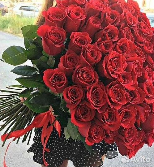 Высокие розы Доставка цветов