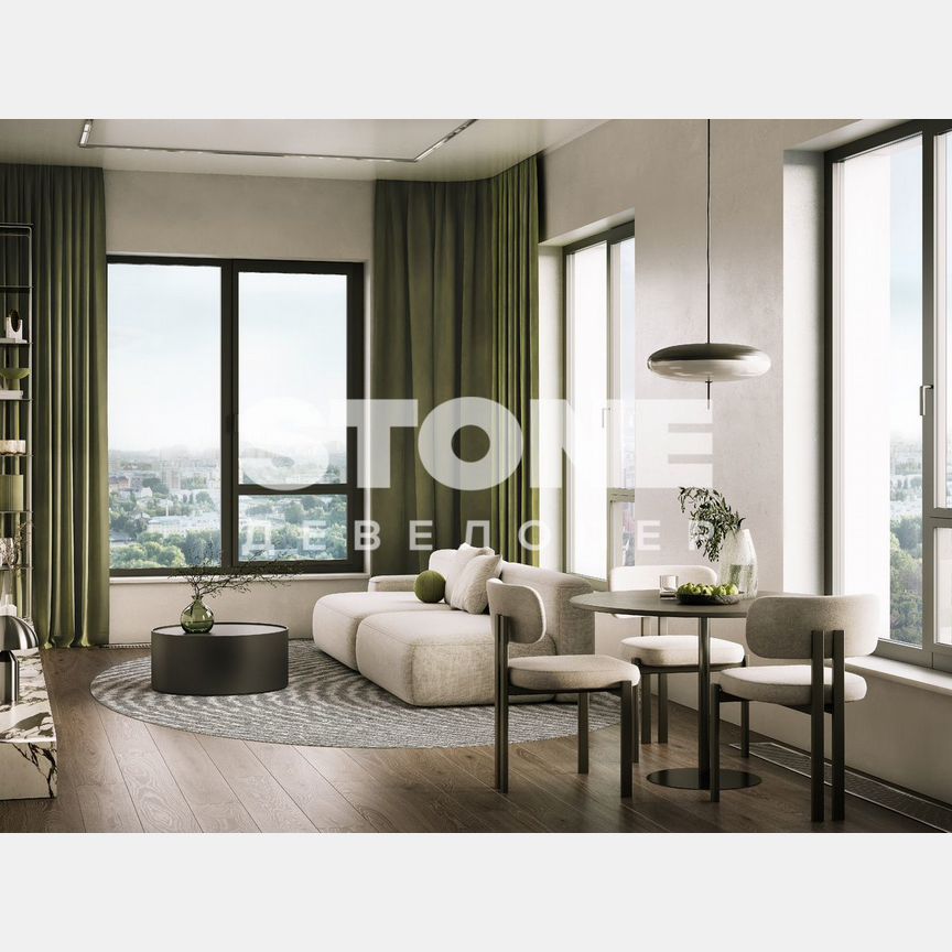 2-к. квартира, 64 м², 7/33 эт.