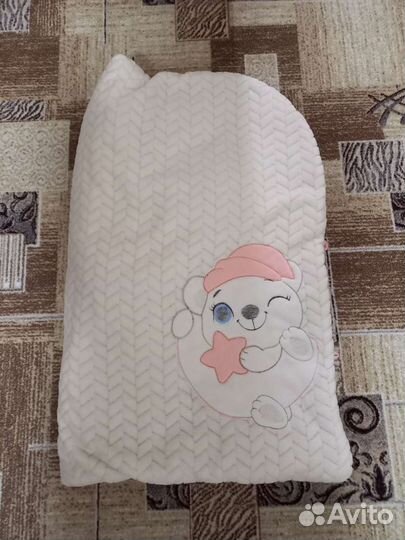 Конверт на выписку для девочки тёплый