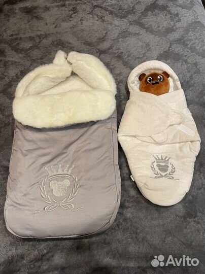 Конверт на выписку для девочки зима