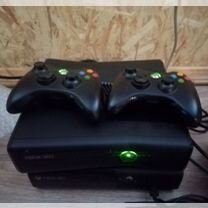 Xbox 360 slim 1000gb 194 игр фрибут aurora