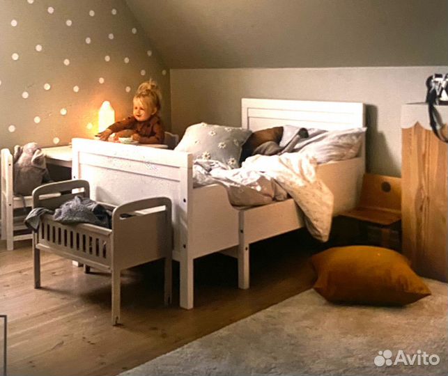 Кровать растущая, раздвижная, Икеа