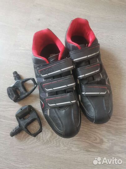 Вело контактные ботинки и педали