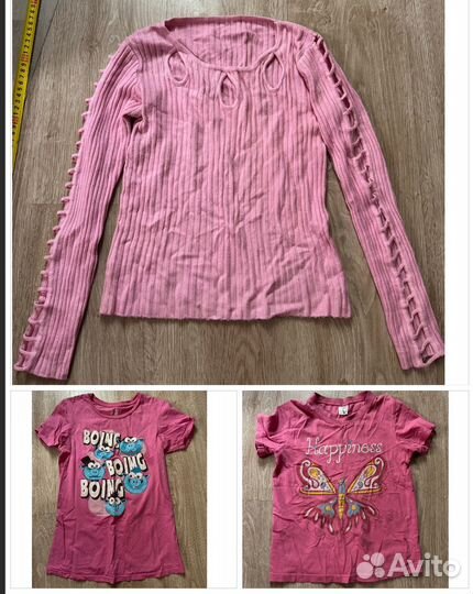 Детская одежда для девочек пакетом 120-140см