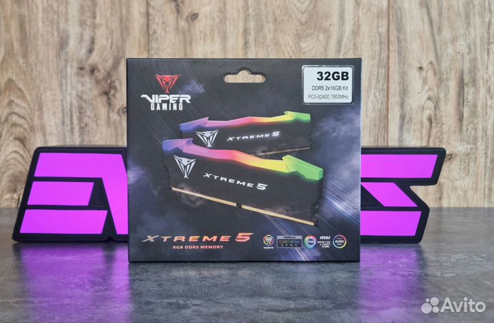 DDR5 32GB (16GBx2) patriot Viper Xtreme 5 RGB 7800