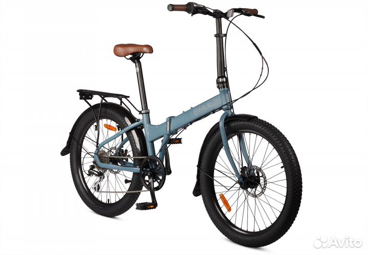 Cкладной велосипед Shulz Easy Fat синий лед