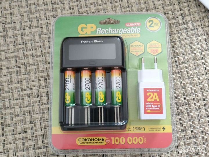 Аккумуляторы аа и зарядное устройство GP