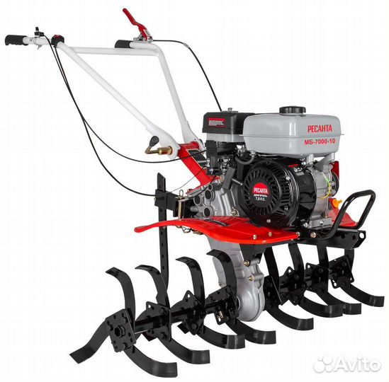 Мотокультиватор мб-7000-10 Ресанта (мотоблок), 70/5/37