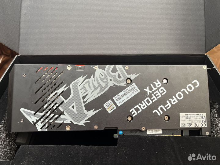 Видеокарта RTX 3060 12G Colorful Batle AX