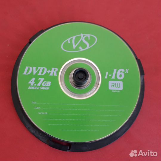 Болванки DVD+R, чистые