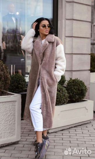 Шуба-тедди из натуральной овчины р.S (44)